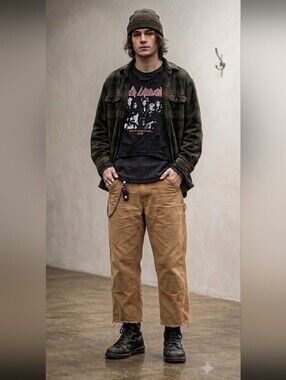 Dakota Double Knee Duck Canvas Carpenter Work Pants Brown 36x26 (Tag 38x30)